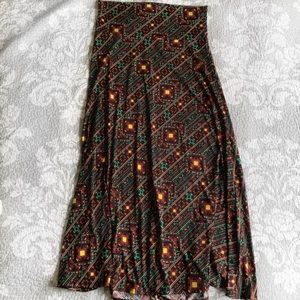 LuLaRoe Geometric Aztec Print Maxi Skirt